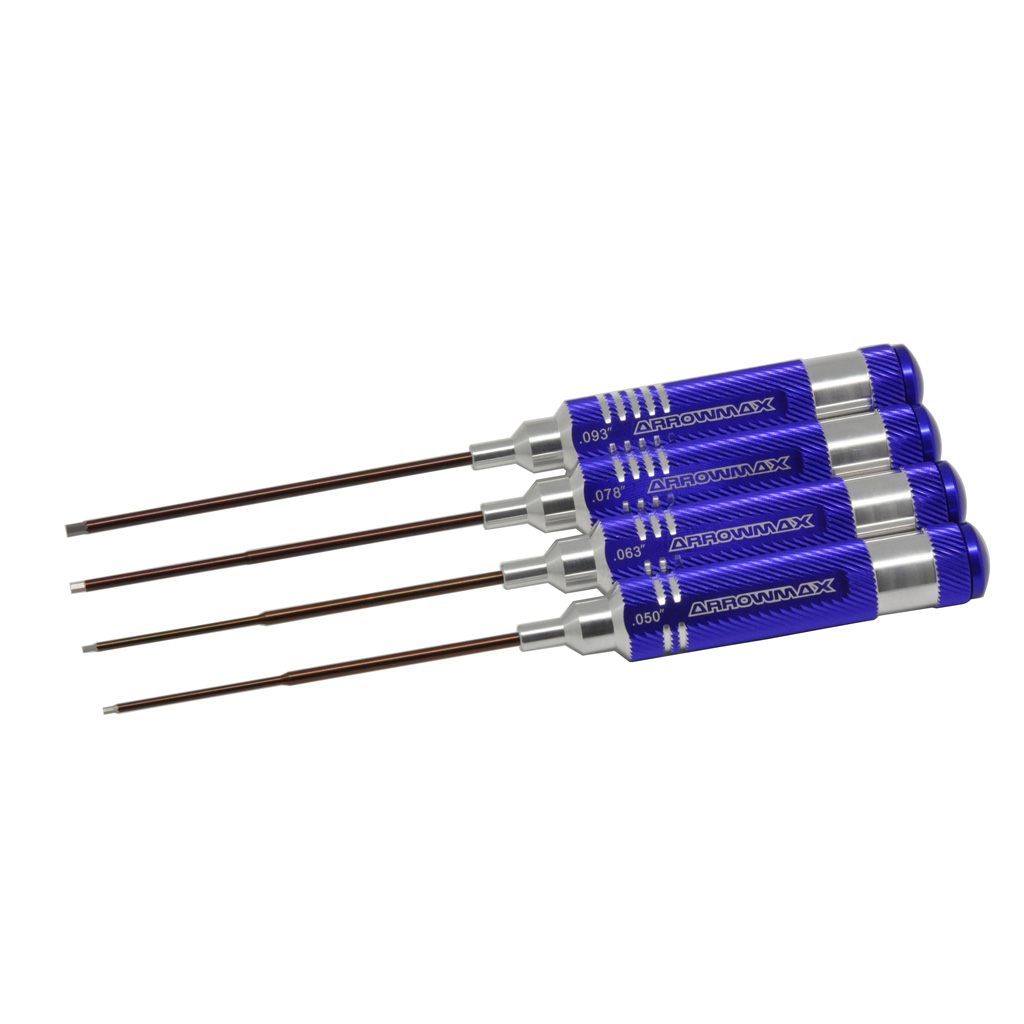 Arrowmax Allen Wrench Set .050; .063; .078; .0934 Pcs (AM110882) SC